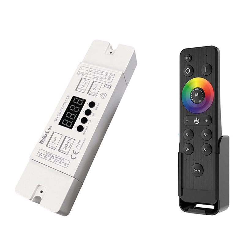 SPI LED Controller With RF Remote For Addressable RGB LED Strip SPI LED Controller With RF Remote For Addressable RGB LED Strip